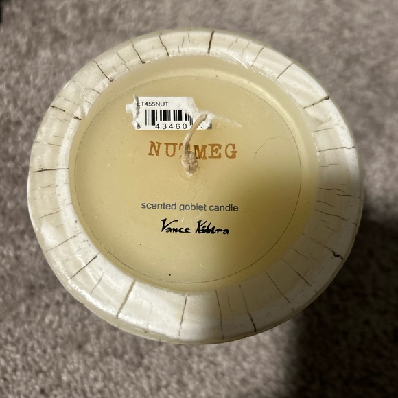 Vance Kitira Elephant Tusk Goblet Candle Nutmeg - Picture 3 of 4